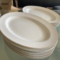 白プレート10枚セット best china MADE IN JAPAN 大皿の画像
