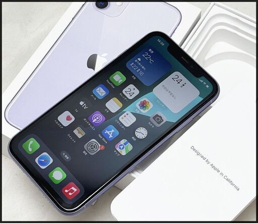 中古 iPhone11 128GB パープル NWM52J/A (au 〇判定) バッテリー
