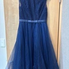 ♡新品未使用♡結婚式お呼ばれネイビーチュールドレスの画像