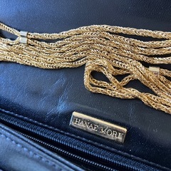 お取引ありがとうございました。ハナエモリの黒いセカンドバック兼ショルダーバック⚠️ただいまお取引お話し中です⚠️の画像