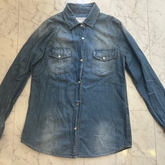 ディニムシャツ　レディース　Sサイズ　