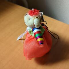 テディベアストラップ　韓服　チマチョゴリの画像