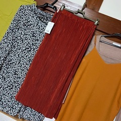 レディーススカートとトップス5点の画像