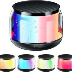 bluetooth 防水スピーカー bluetooth ポータブルスピーカー 小型スピーカー マート対応 7色のLEDライト搭載 IPX5防水 イコライザー設定　倒産品　まとめ売り　ネット商材　アマゾン引き上げ商品　メルカリ　副業の画像