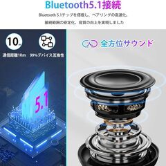 bluetooth 防水スピーカー bluetooth ポータブルスピーカー 小型スピーカー マート対応 7色のLEDライト搭載 IPX5防水 イコライザー設定　倒産品　まとめ売り　ネット商材　アマゾン引き上げ商品　メルカリ　副業の画像