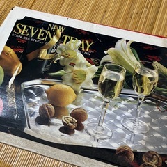【新品未使用】大きなステンレス製のトレー　お盆　おぼん　配膳台