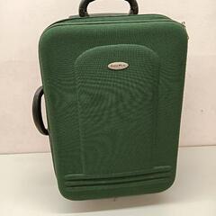 【25＊40152】美品■布製スーツケース　グリーン