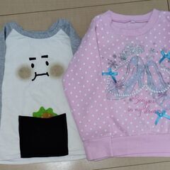 商談中！ 秋冬物 110センチ コート ベスト キュロット トレーナー4枚 7点セットの画像