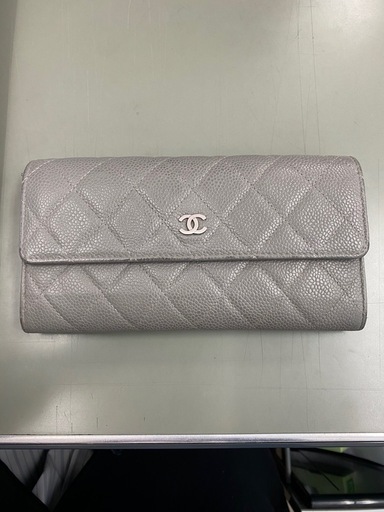 CHANEL 長財布　グレー