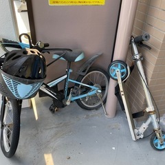 子供用　キックボードと自転車