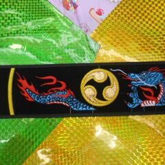 新品未使用1.590円　沖縄三線専用　ドラゴン胴巻き江戸紐付き　５点から選択の画像