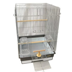 鳥かご　HOEI　手乗り35G　ブラウン・おやすみカバー タイプB付