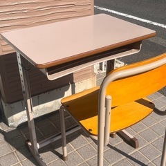 学校　机　イス　セット