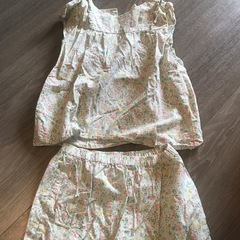 キッズセットアップ　トップスと短パンセット　とてもかわいい　すぐかわく