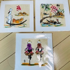 ベトナム　ギフト　絵3枚セット