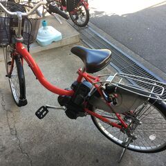 地域限定送料無料　ナチュラ　12,3AH　24インチ　赤　神戸市　電動自転車 地域限定送料無料 ナチュラ 12,3AH 24インチ 赤 神戸市 電動自転車