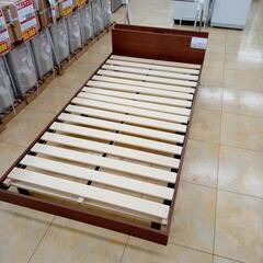 ★ジモティ割あり★  シングルベッド ブラウン H47×D208...