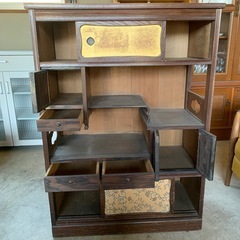 昭和 アンティーク 収納 家具 キャビネット レトロの画像