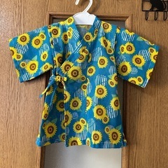 ひまわり柄🌻手ぬぐい甚平上だけ❣️
