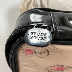 【未使用】［ETUDE HOUSE］エナメルBOX ポーチ コスメ柄の画像