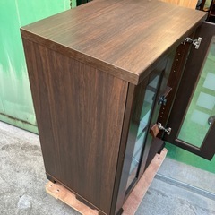 食器棚　キッチンボード　キッチン収納　レンジボード　家具【横58.5奥41.5高81.5cm】の画像