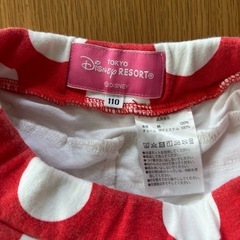 キッズ服 110 Disney ミニーちゃん　スカート(インナーパンツ付)の画像