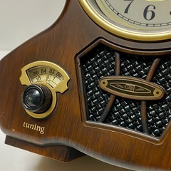 昭和レトロ リズム時計工業 ラジオクロック　4RQ608 希少の画像
