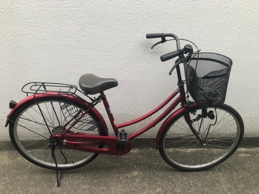 26インチ 自転車 赤 本体 中古 直接引き渡しのみ 自転車本体