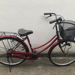 自転車26インチ赤 (矢野 海里) 長居のクロスバイクの中古