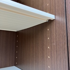 下駄箱　玄関収納　収納棚　家具　鏡付き　ミラー付き【横75.3奥36.2高182cm】の画像