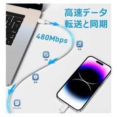 決まりました！iPhone充電器 Type C 急速電源アダプター 2セット　ケーブル2mの画像
