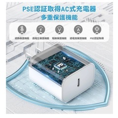 決まりました！iPhone充電器 Type C 急速電源アダプター 2セット　ケーブル2mの画像