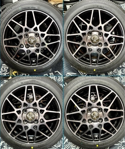 ④155/65R14新品タイヤ4本と中古ホイールとナット付き - メルカリ