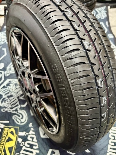 ④155/65R14新品タイヤ4本と中古ホイールとナット付き - メルカリ