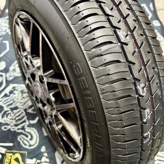 専用」㊵155.65.14 新品タイヤ4本と美品ホイールとナット付き