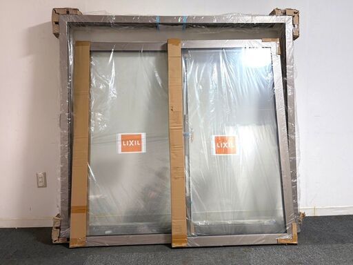 【S03】小樽市引き渡し限定 未使用品 格安 LIXIL リクシル エルスターS引違い窓半外ア付枠  長期保管品 傷みあり