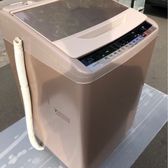 f●■ HITACHI 日立・全自動電気洗濯機10kg【 BW-V100B ビートウォッシュ】 ナイヤガラビート洗浄 ・大容量洗濯機・シャンパンゴールドの画像
