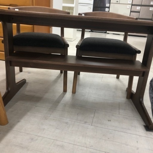 ダイニング5点セット　無印良品　ブラウン×グレー　【トレファク堺福田店】