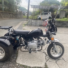 モンキー風トライク(側車付き軽二輪登録)【196】の画像