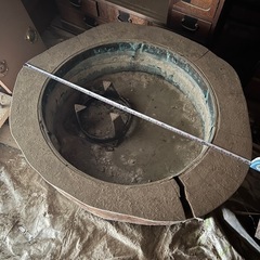 ケヤキ丸火鉢中古品
