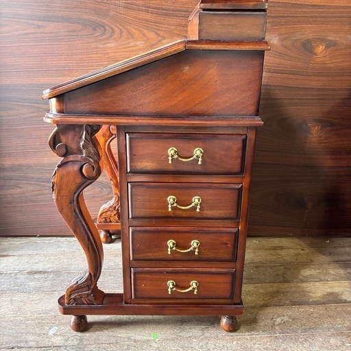 アンティーク調 ミニドレッサーチェスト 鏡台 マホガニー 英国 アンティーク調 ミニドレッサーチェスト 鏡台 マホガニー 英国