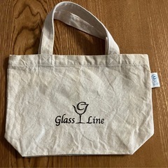 未使用　Glass Line 無漂白ミニトートバッグ