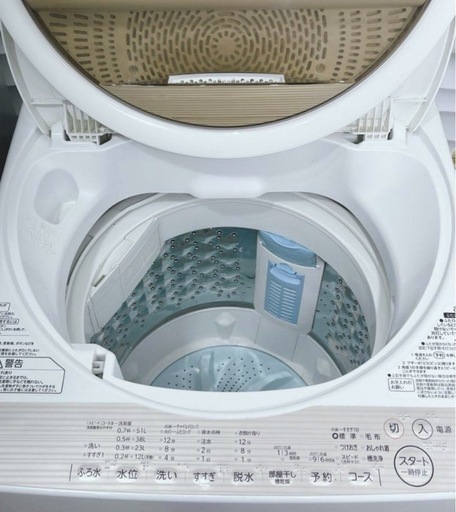 (送料無料) 2020年 極美品 6kg 洗濯機 布団が洗える大容量 部屋干しモード ⑥ 