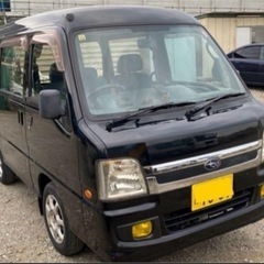 サンバーディアスバン  ブラック  車検7年12月