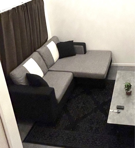 【大幅値下げ中】カウチソファ　美品　使用期間1年未満