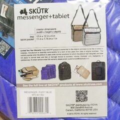 未使用品 SKUTR ショルダーバッグ メッセンジャーバッグ ブルー スクーターの画像
