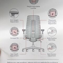 0円！★破棄期限近づき・大幅値下げ★【HAWORTH・オフィスチェア】高機能チェア メッシュ素材 ブラック ハイバック ランバーサポート アームレスト高さ調整可能チェア 幅730 奥行700 高さ1070 東五反田の画像