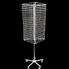 超美品⭐️店舗什器⭐️4面回転ネット可動式 ディスプレイ