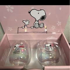 スヌーピー　2ピース　グラスセットの画像
