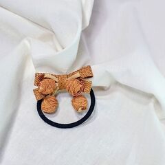 夏向き☀️女の子用 髪留め🎀天然素材タイプ♻️１〜２回使用したのみ